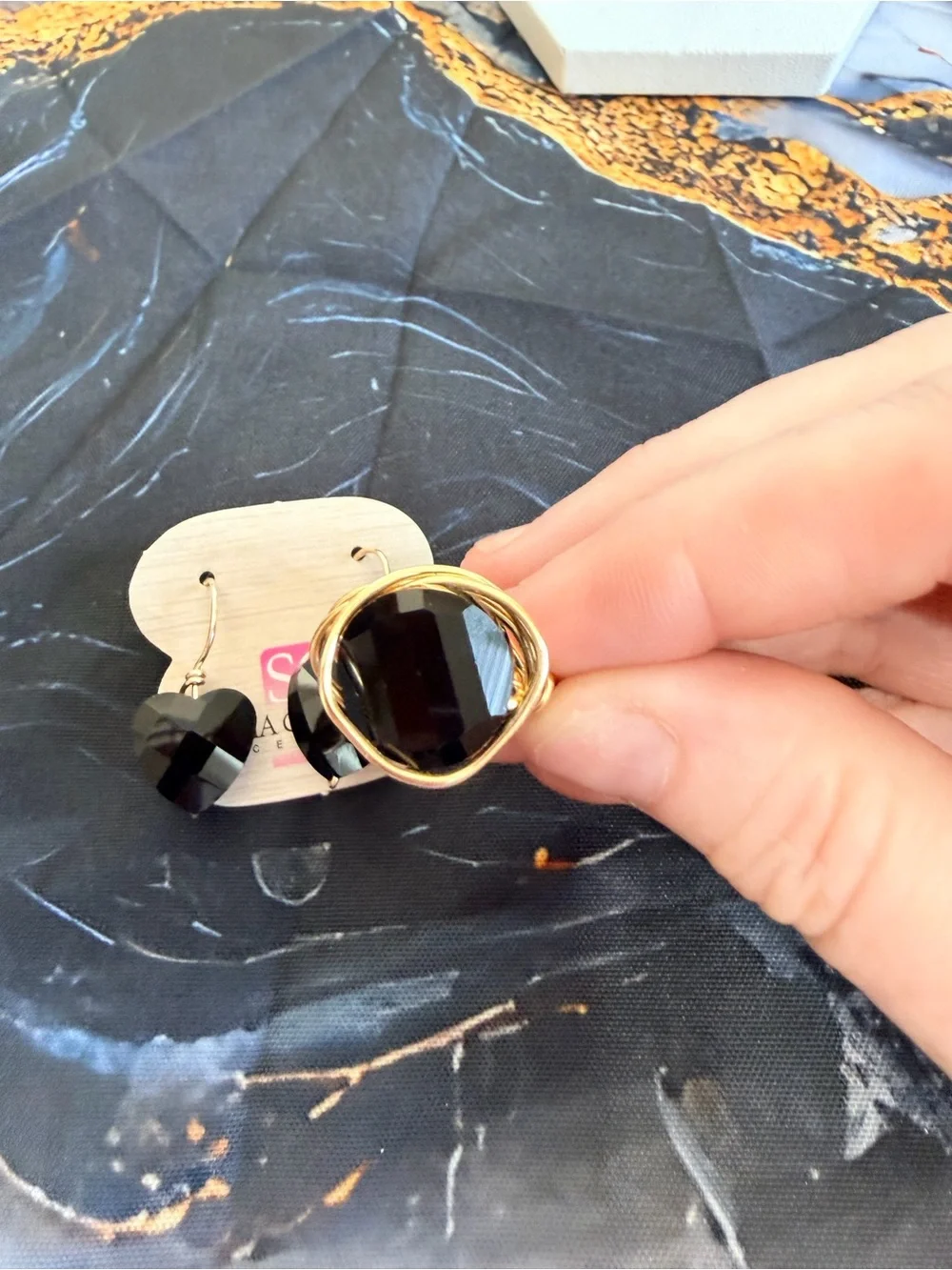 Sonja Gonzalez Earrings and ring set NEW!